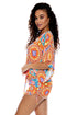 Luli Fama Retro Luli Cabana V Neck Dress